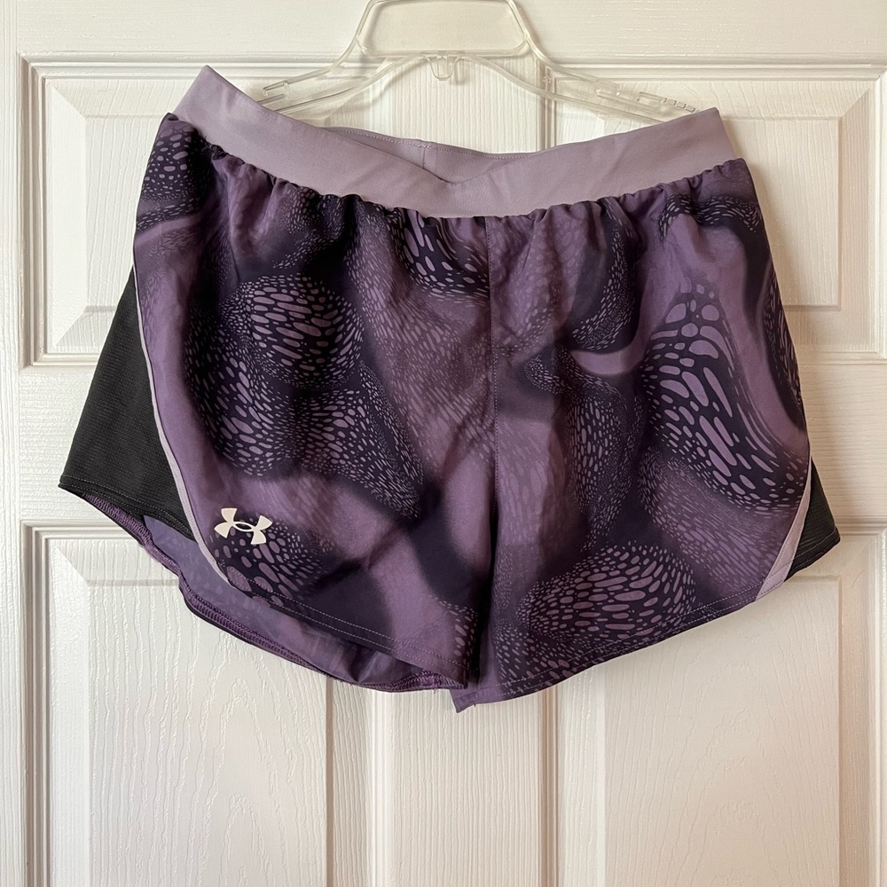 Purple butterfly pattern Under armor shorts